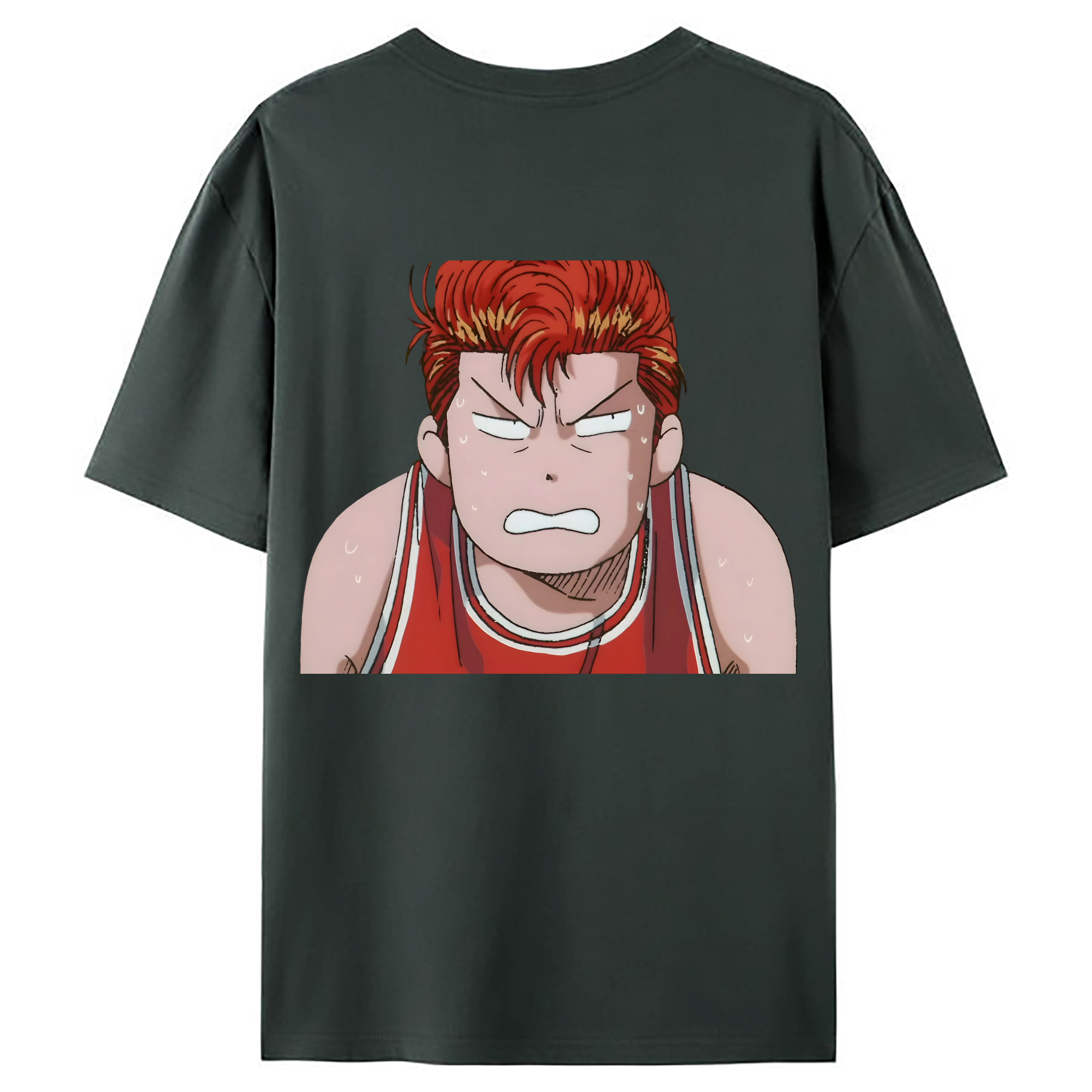 （画像用） SLAM DUNK／スラムダンク 綿100％ メンズ半袖Tシャツ（バックプリント） 通気性